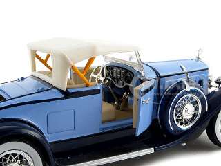 1930 PIERCE ARROW MODEL B BLUE 1:32 DIECAST MODEL CAR  
