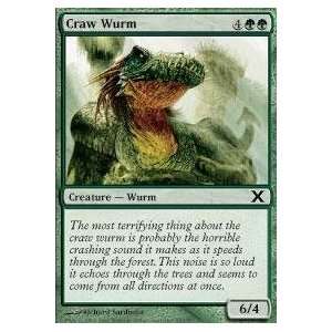    Magic the Gathering   Craw Wurm   Tenth Edition Toys & Games