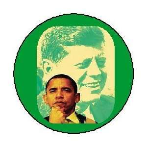  Barack Obama as JFK Pinback Button ~ John F. Kennedy 