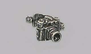 Sterling Silver 3 D Movable Camera Charm, New  