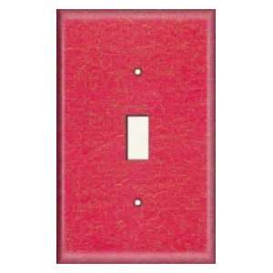  Single Switch Plate   Wrinkled Red