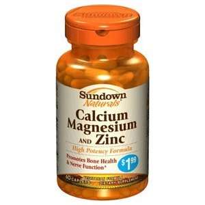   naturals calcium, magnesium and zinc caplets for bone health   60 ea