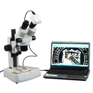 OMAX 3.5X 90X Zoom Binocular Stereo Microscope with 1.3MP Digital 