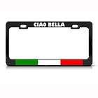CHIAO BELLA ITALY ITALIAN METAL LICENSE PLATE FRAME TAG HOLDER