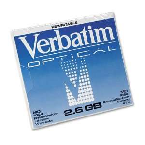  Verbatim® Magneto Optical Disk, 5.25, 2.6GB, 1,024 Bytes 