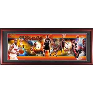  Dwyane Wade Panoramic   Framed: Sports & Outdoors