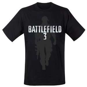   Video Game Shirts   Battlefield III T Shirt Stencil (XL) Toys & Games