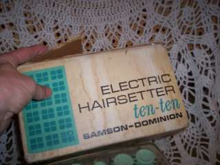 VINTAGE ELECTRIC HAIRSETTER HEATED CURLERS ORIGINAL BOX  