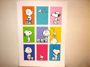 Peanuts Snoopy Woodstock & Charlie Brown Poster 20 x 28  