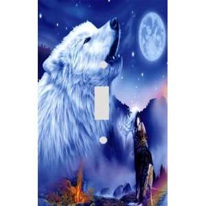  Mystical Wolf Decorative Switchplate Cover: Home 