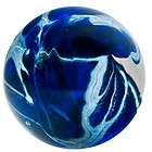 Glass Marble California Glass Studio Cobalt Aqua Twisted Core 