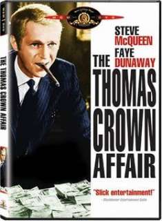 THE THOMAS CROWN AFFAIR Steve McQueen (1968) DVD New!  