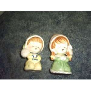  Norleans Japan Figuerines Prayer Boy and Girl Everything 