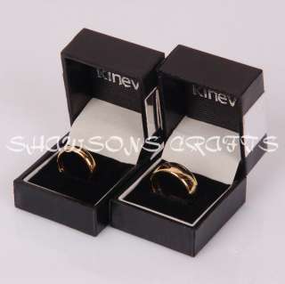 LORD OF THE RINGS GOLD TUNGSTEN CARBIDE COUPLE RINGS  