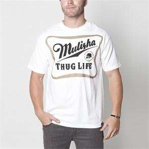  Metal Mulisha Thug Life T shirt   Small/White: Automotive