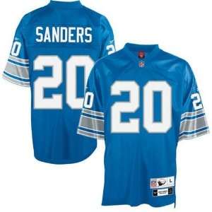   NFL Jersey Barry Sanders #20 Blue Throwback Jersey: Sports & Outdoors
