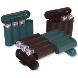   Multi Storage Tube Case for AA Batteries Green/Black Electronics