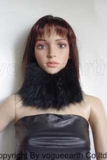 662 new real knitted fox fur 5 color neck warmer/hat  