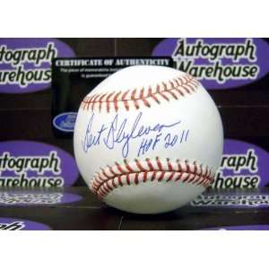  Autographed Bert Blyleven Baseball   inscribed HOF 2011 