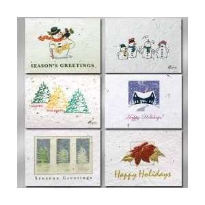  FHC6 G    Seeded Paper Holiday Card Six Packs: Home 