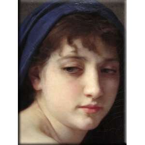   Accroupie 12x16 Streched Canvas Art by Bouguereau, William Adolphe