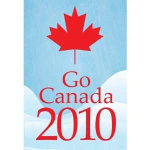  Go Canada 2010 (Winter Olympics, Blue) Sports Poster Print 