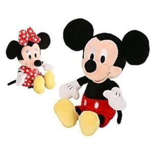    Mickey and Minnie Mouse 10 Wobble Head Plush: Toys & Games