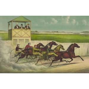   Stickers Horse Racing and Trotting A Good Send Off Go Vintage Image