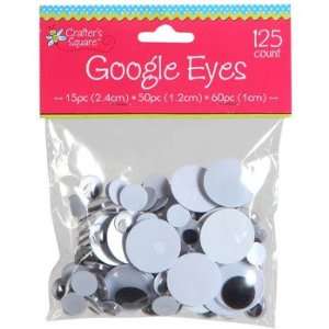   Google Eyes   3 size assortment   125 Count: Arts, Crafts & Sewing