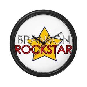  Branson Rockstar Funny Wall Clock by CafePress: Home 