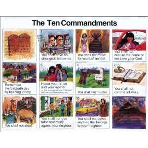  Chart NIV Ten Commandments (Laminated): Everything Else