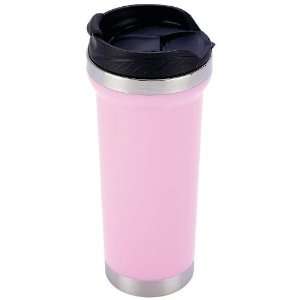   Pink Abs Travel Mug By Maxam® 14oz Stainless Steel and Pink ABS Mug