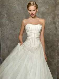 NEW Ivory Mori Lee Style 2521 Wedding Dress Style Size 10  