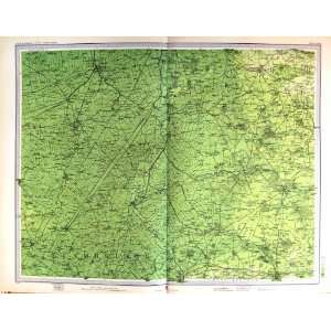  1903 Colour Map Ely Wisbech Plan England Bury Edmunds 