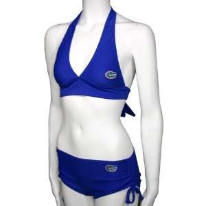  Florida Gators Royal Blue Ladies Halter Bikini: Sports 