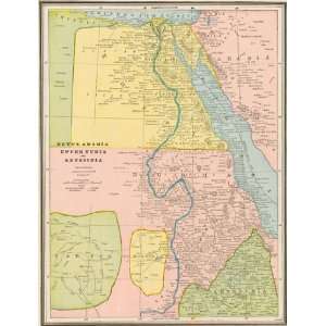   Map of Egypt, Arabia, Upper Nubia, and Abyssinia