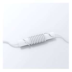   Headphone Cord and Cable Wrap Management System   White Electronics