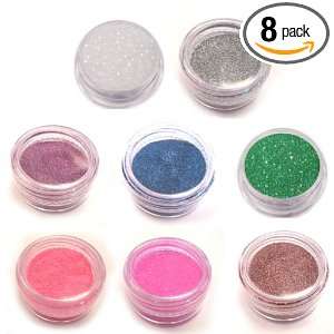  Moyou Nail Art acrylic nails Glitter Powder 8 colours 