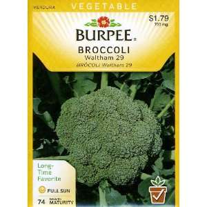  Burpee 54947 Broccoli Waltham 29 Seed Packet Patio, Lawn 