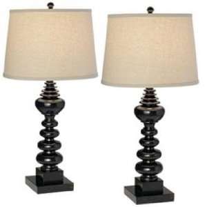  Set of Two Kathy Ireland Velocity Table Lamps