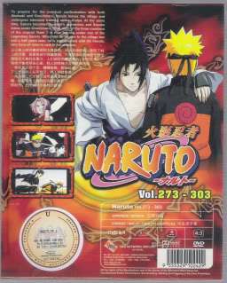 NARUTO SHIPPUDEN DVD BOX SET VOL SEASON 3 4 EPS 273 303  