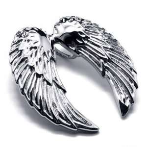  316L Titanium Steel Angel Wings Necklace Pendant 