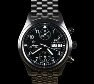 IWC FLIEGER PILOTS CHRONOGRAPH MENS SS IW3706.07 RRP £4,200  