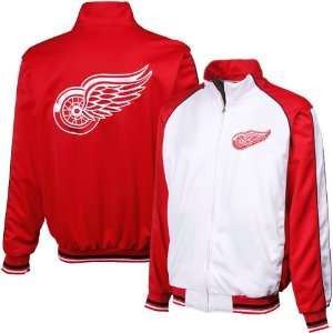   Jackets  Detroit Red Wings White Red Loyalty Full Zip Track Jacket