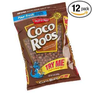 Coco Roos Cereal, 12 Ounce Bag (Pack of 12)  Grocery 