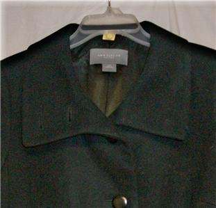 ANN TAYLOR Black Wool Coat 12P (Orig. $250)  