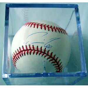  Travis Lee Autographed Signed Baseball & Cube Steiner JSA 