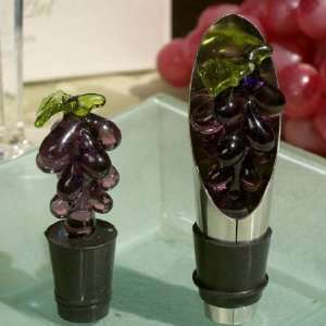  Murano Glass Grapes Wine Pourer