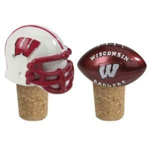  Wisconsin Badgers NCAA Wine Bottle Cork Set (2.25 