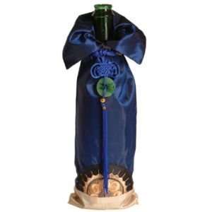 Sun Splash Blue One Bottle Wine Bag:  Kitchen & Dining